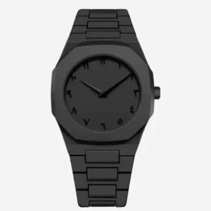 Black Arabic Aura – Premium Arabic Dial Men's Watch