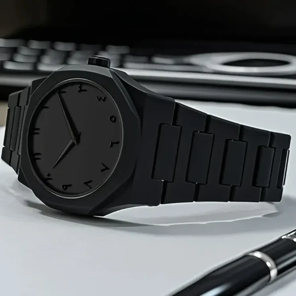 Black Arabic Aura – Premium Arabic Dial Men's Watch - Image 5