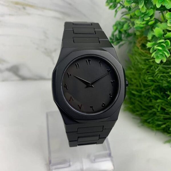 Black Arabic Aura – Premium Arabic Dial Men's Watch | Modern & Minimal - Image 5