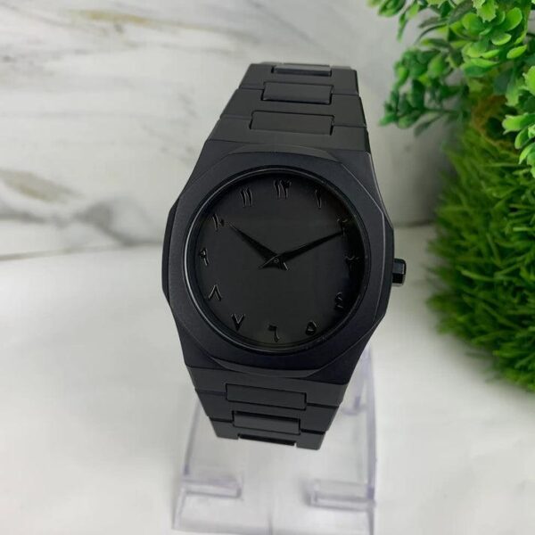Black Arabic Aura – Premium Arabic Dial Men's Watch | Modern & Minimal - Image 2