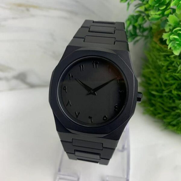Black Arabic Aura – Premium Arabic Dial Men's Watch | Modern & Minimal - Image 6